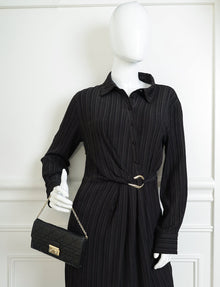 Christian Dior Black New Lock Chain Wallet