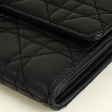 Christian Dior Black New Lock Chain Wallet
