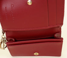 Christian Dior Cherry Red Lady Dior Small Wallet