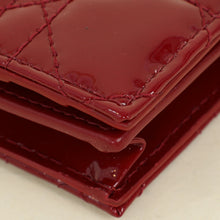 Christian Dior Cherry Red Lady Dior Small Wallet