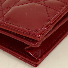 Christian Dior Cherry Red Lady Dior Small Wallet