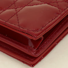 Christian Dior Cherry Red Lady Dior Small Wallet