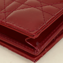 Christian Dior Cherry Red Lady Dior Small Wallet