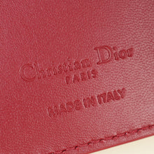 Christian Dior Cherry Red Lady Dior Small Wallet
