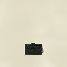 Christian Dior Black Lady Dior 5 Gusset Card Holder