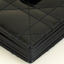 Christian Dior Black Lady Dior 5 Gusset Card Holder
