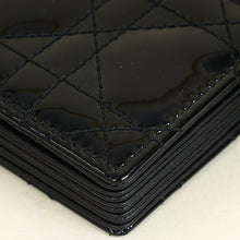 Christian Dior Black Lady Dior 5 Gusset Card Holder