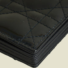 Christian Dior Black Lady Dior 5 Gusset Card Holder