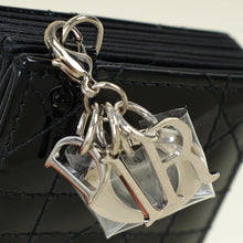 Christian Dior Black Lady Dior 5 Gusset Card Holder