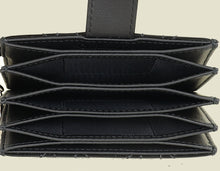 Christian Dior Black Lady Dior 5 Gusset Card Holder