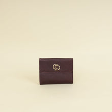Christian Dior Dark Violet CD Leather Wallet