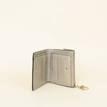 Christian Dior Metallic Champaigne Cannage Lady Dior French Wallet