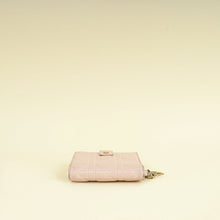 Christian Dior Light Pink Cannage Lady Dior French Wallet