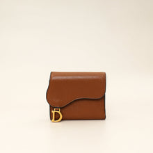 Christian Dior Brown Saddle Lotus Wallet