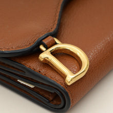 Christian Dior Brown Saddle Lotus Wallet