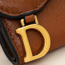 Christian Dior Brown Saddle Lotus Wallet