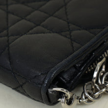 Christian Dior Black Cannage Lady Dior French Wallet