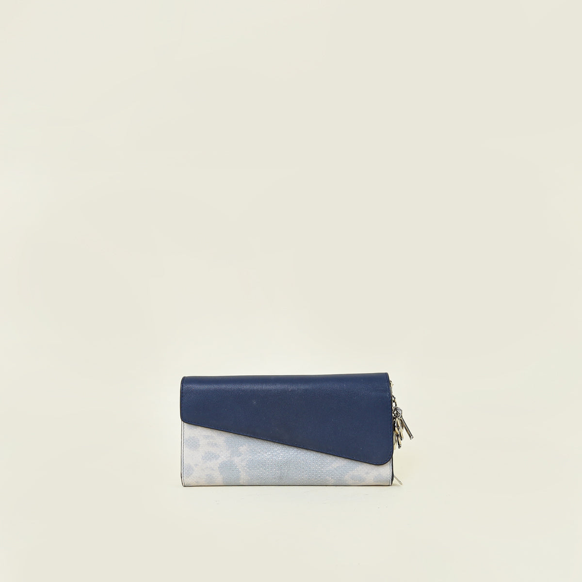 Christian Dior Blue Diorissimo Rencontre Chain Wallet