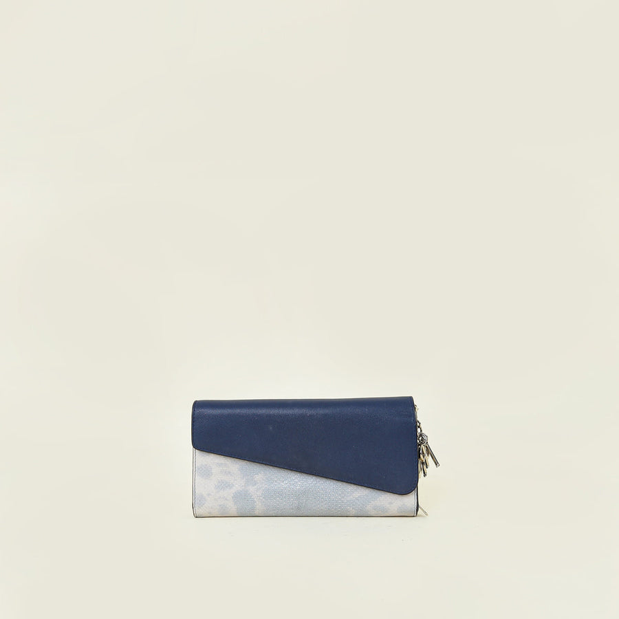 Christian Dior Blue Diorissimo Rencontre Chain Wallet