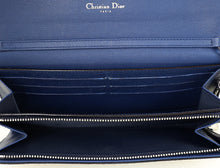 Christian Dior Blue Diorissimo Rencontre Chain Wallet