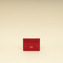 Christian Dior Red Dioramour Dior Caro Freesia Card Holder