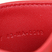 Christian Dior Red Dioramour Dior Caro Freesia Card Holder
