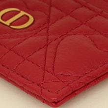 Christian Dior Red Dioramour Dior Caro Freesia Card Holder