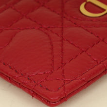 Christian Dior Red Dioramour Dior Caro Freesia Card Holder