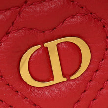 Christian Dior Red Dioramour Dior Caro Freesia Card Holder
