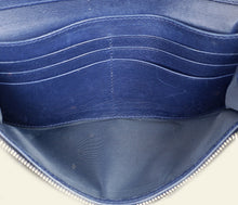 Christian Dior Indigo Blue Lady Dior Cannage Chain Wallet