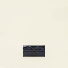 Christian Dior Indigo Blue Lady Dior Cannage Chain Wallet