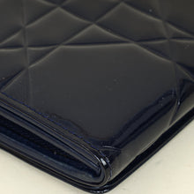 Christian Dior Indigo Blue Lady Dior Cannage Chain Wallet