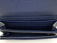 Christian Dior Indigo Blue Lady Dior Cannage Chain Wallet