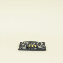 Christian Dior Navy Blue Oblique 30 Montaigne Freesia Card Holder