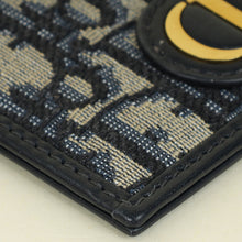 Christian Dior Navy Blue Oblique 30 Montaigne Freesia Card Holder