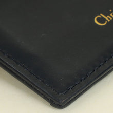 Christian Dior Navy Blue Oblique 30 Montaigne Freesia Card Holder
