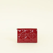 Christian Dior Cherry Red Lady Dior Bloom Card Holder