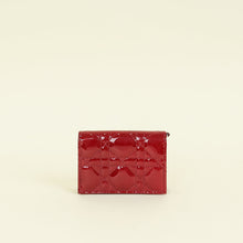 Christian Dior Cherry Red Lady Dior Bloom Card Holder