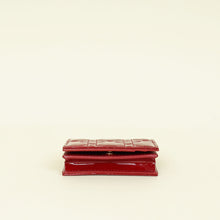 Christian Dior Cherry Red Lady Dior Bloom Card Holder