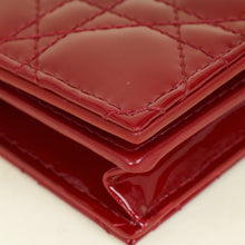 Christian Dior Cherry Red Lady Dior Bloom Card Holder