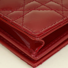 Christian Dior Cherry Red Lady Dior Bloom Card Holder