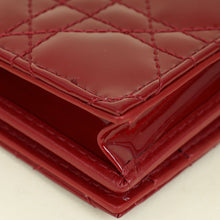 Christian Dior Cherry Red Lady Dior Bloom Card Holder