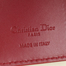 Christian Dior Cherry Red Lady Dior Bloom Card Holder