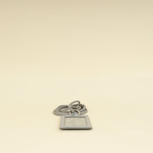 Christian Dior Gray CD Diamond Card Holder on Lanyard