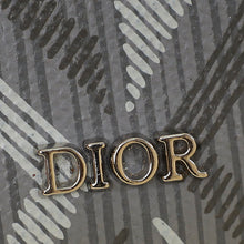 Christian Dior Gray CD Diamond Card Holder on Lanyard