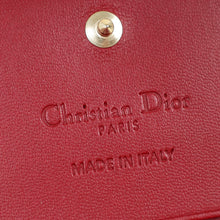 Christian Dior Cherry Red Mini Lady Dior Gardenia Wallet