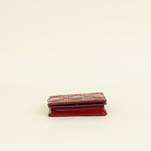 Christian Dior Cherry Red Mini Lady Dior Gardenia Wallet