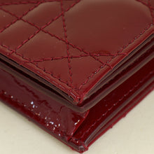 Christian Dior Cherry Red Mini Lady Dior Gardenia Wallet