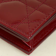 Christian Dior Cherry Red Mini Lady Dior Gardenia Wallet