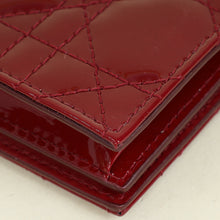 Christian Dior Cherry Red Mini Lady Dior Gardenia Wallet